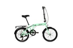 Bisan Twin-S Katlanır Bisiklet V Fren 20 Jant 32 cm Kadro Mint Yeşil-Siyah