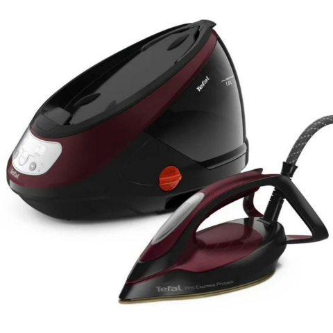 Tefal Pro Express Protect Dayanıklı Buhar Kazanlı Ütü Bordo Siyah  Renk GV9230