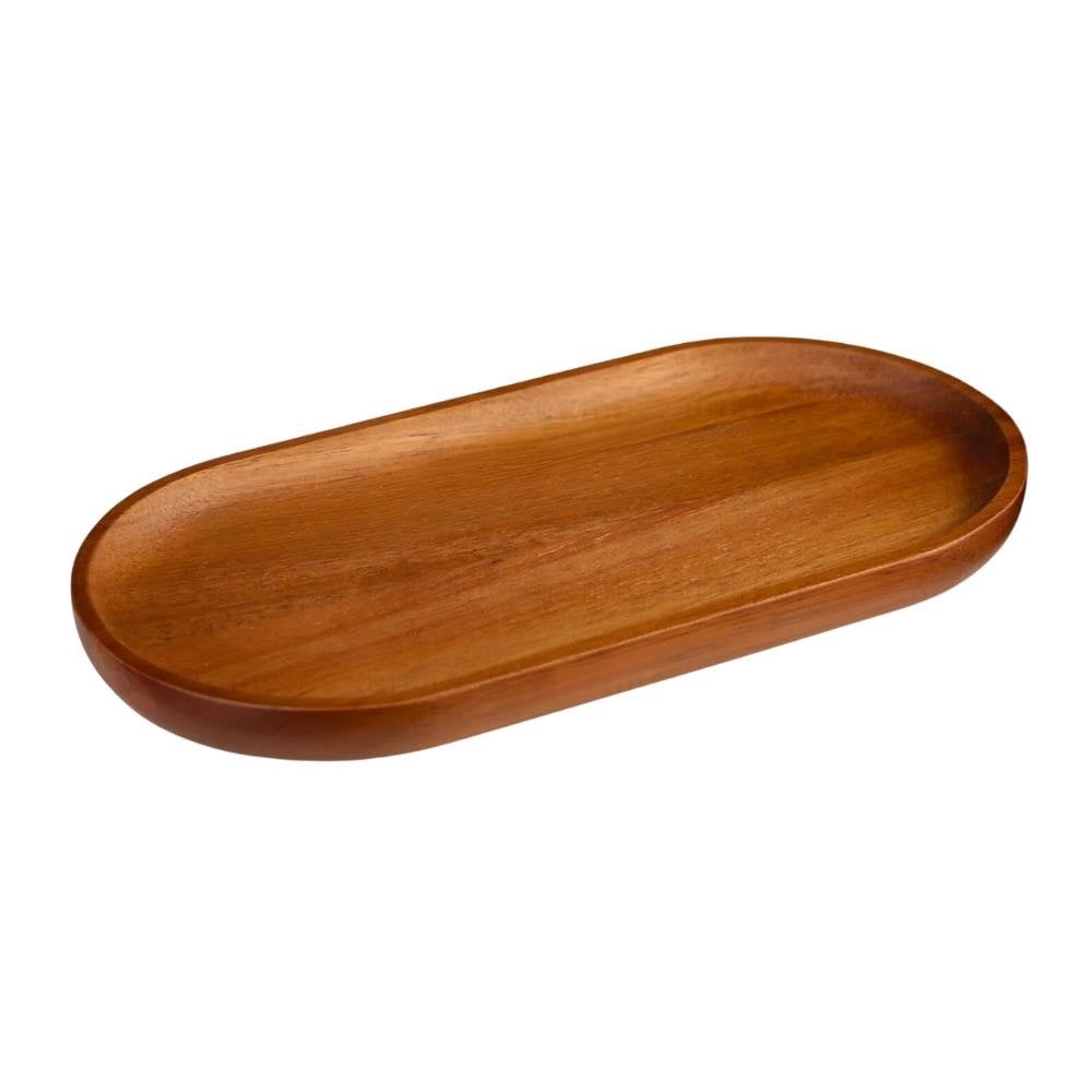 Mien Dayanıklı Ahşap Akasya Oval Sunumluk 7B109