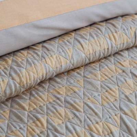 Apricitas Home Pisagor Çift Kişilik Pikeli Nevresim Takımı Bej