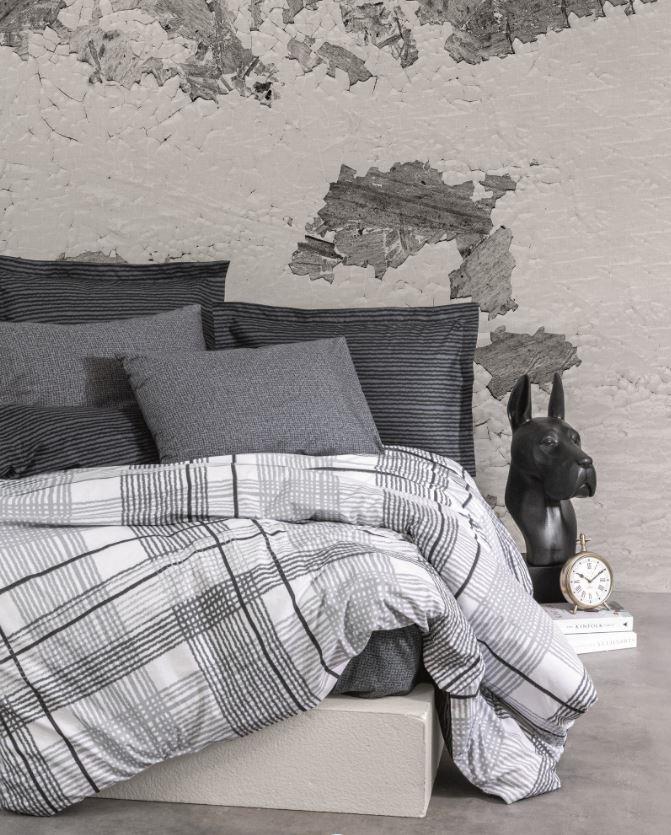 Cotton Box Modern Ranforce Çift Kişilik Nevresim Takımı Will Antrasit