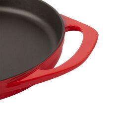 Sürel Potart Yuvarlak Sahan 22 cm Parlak Kırmızı