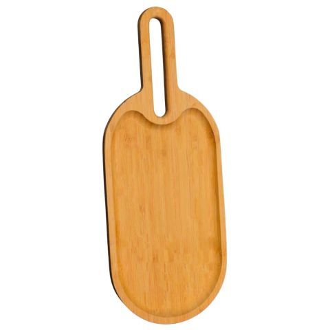 Mien Dayanıklı Oval Bambu Sunumluk Küçük Boy (S)