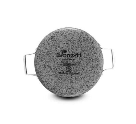 Brioni stone-H Çizilmez Yanmaz Yapışmaz 22 cm Basık Tencere