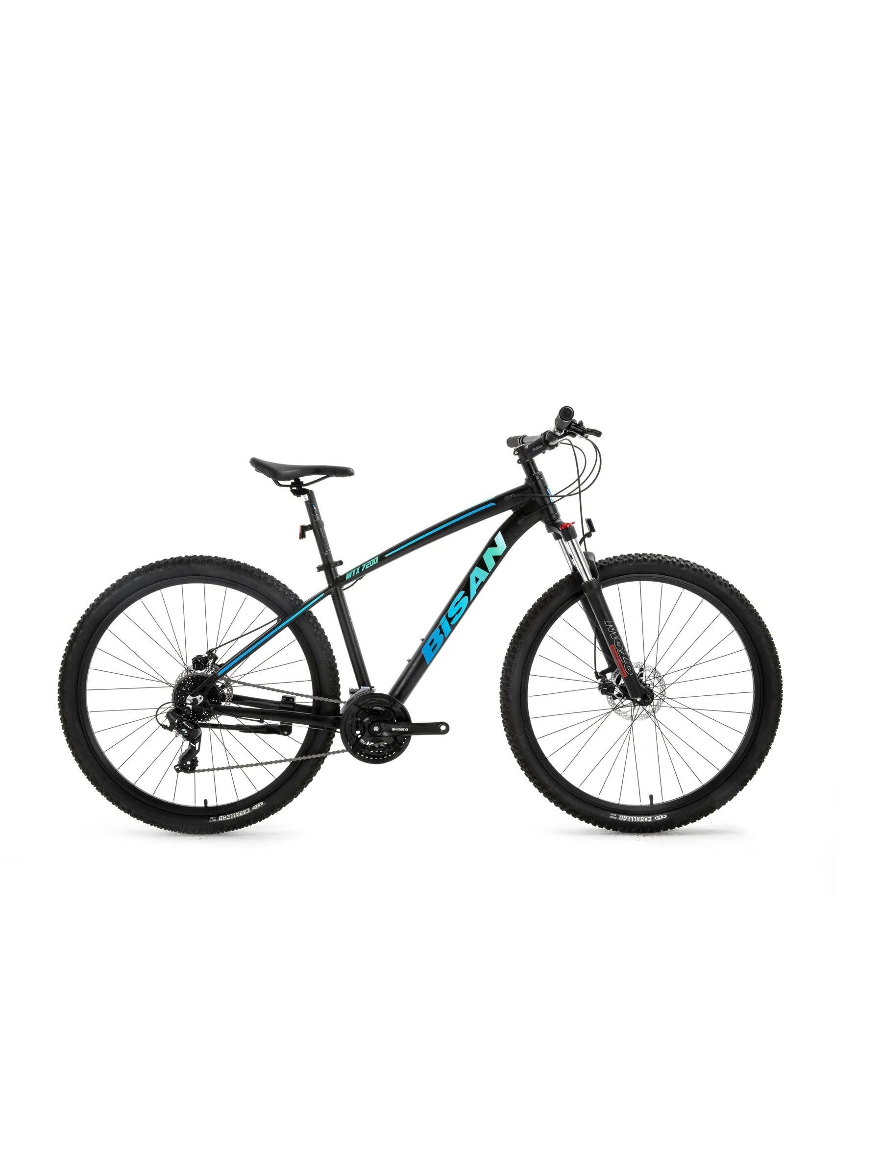 Bisiklet Mtx7200 26 Jant 43K M.Disk Fren Dağ Bisikleti Mat Siyah-Mavi