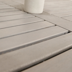 T.Concept Dikdörtgen Bahçe Balkon Masası Gri