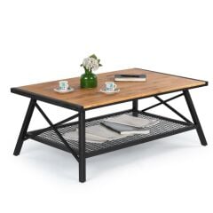 T.Concept Çapraz Metal Ayak Orta Sehpa