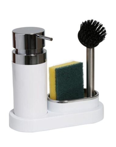 Prima Nova Polen Mutfak Seti Beyaz Sıvı Sabunluk-fırça