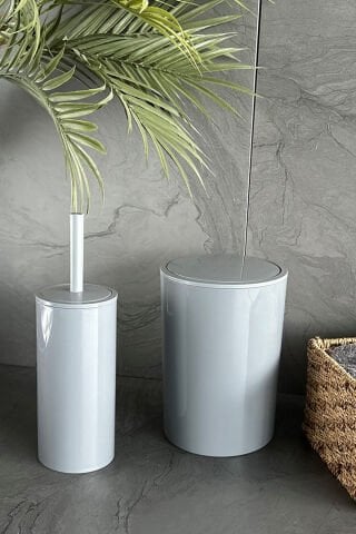 Prima Nova Flores 2'li Banyo Seti - Gri