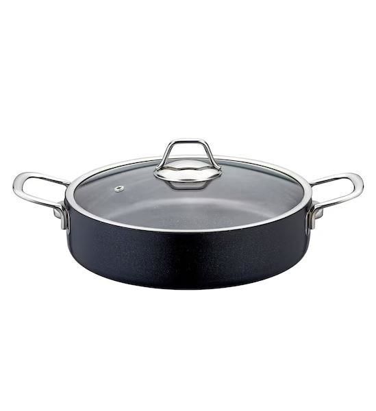 Zest Gusto Yapışmaz Çizilmez Karnıyarık 30 Cm Basık Tencere
