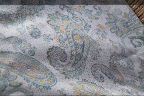 Apricitas Home King Size Berta İndigo Elegance Saten Çift Kişilik Nevresim Takımı