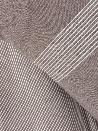 Ribbed Linje Kahve Çk Nevresim Takımı