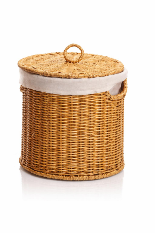 Mien Rattan Kapaklı Sepet Küçük Boy 21x20 cm