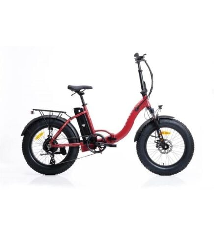 Corelli Voniq-S Eco 20 Jant 42 Folding Fat Bike Elektrikli Bisiklet Dark Red