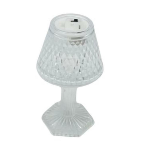 T.Concept Dekoratif Şeffaf Pilli Mini Abajur 12 cm