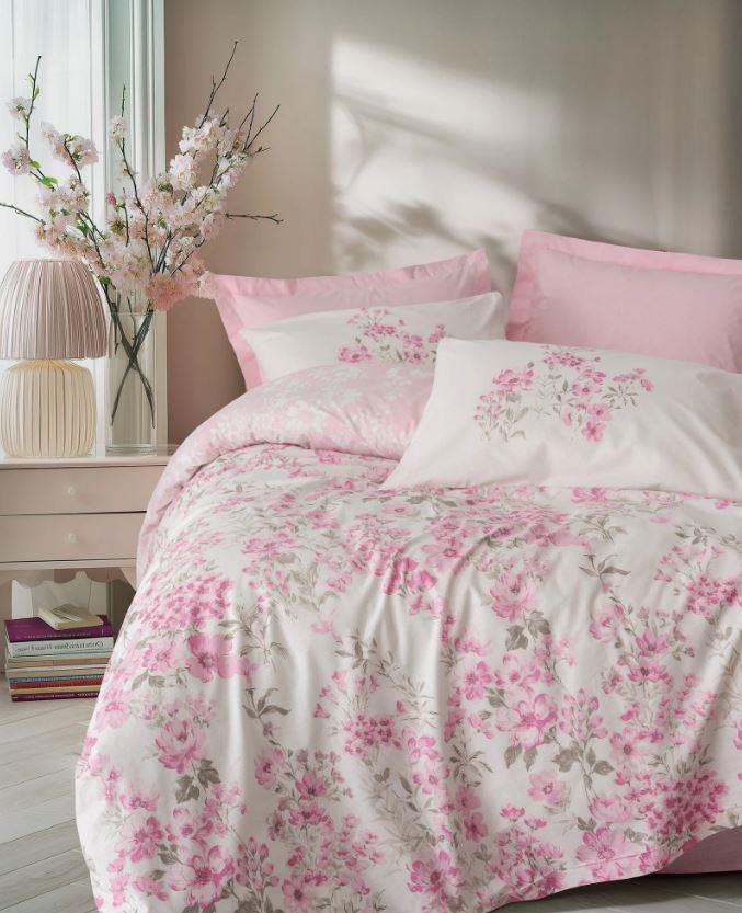 Cotton Box Çift Kişilik Nevresim Takımı Floren Pembe