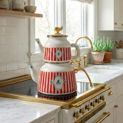 Bellisima Emaye Çaydanlık