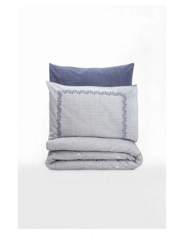 Cotton Box Ranforce Nevresim Takımı Çift Kişilik Nitsa Lacivert