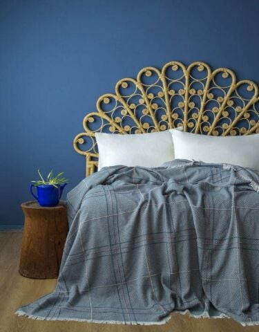 Apricitas Home Çift Kişilik Albert Su Yeşili Tek Pike Çarşafsız