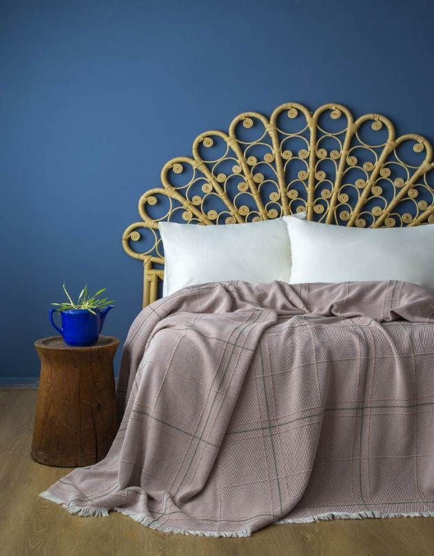 Apricitas Home Çift Kişilik Albert Pembe Tek Pike Çarşafsız