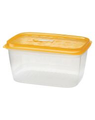 Gondol Ecosaver Plastik Saklama Kabı, Balıklı Sarı Kapaklı 1700 Ml