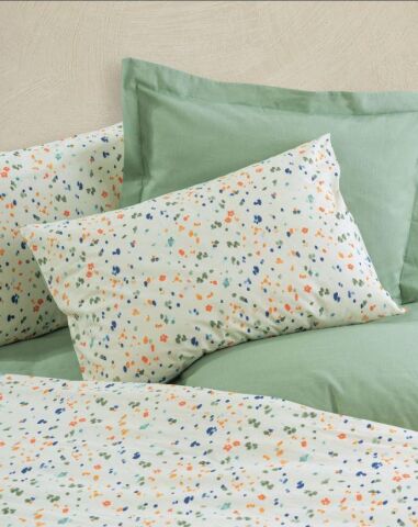 Cotton Box Petite Çift Kişilik Lastikli Çarşaflı Nevresim Takımı Lola Yeşil
