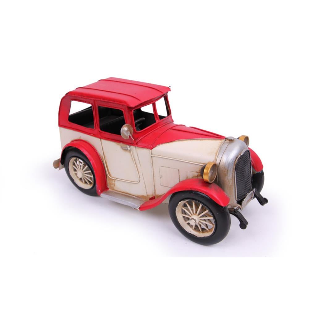 T.Concept Dekoratif Dayanıklı Metal Nostaljik Araba Kırmızı 0510ZJ-986