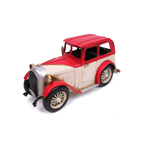 T.Concept Dekoratif Dayanıklı Metal Nostaljik Araba Kırmızı 0510ZJ-986