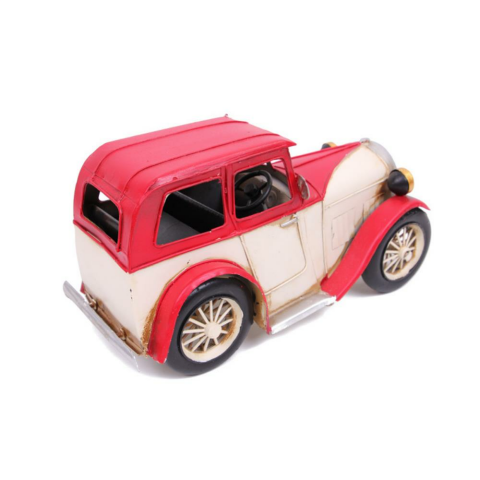 T.Concept Dekoratif Dayanıklı Metal Nostaljik Araba Kırmızı 0510ZJ-986