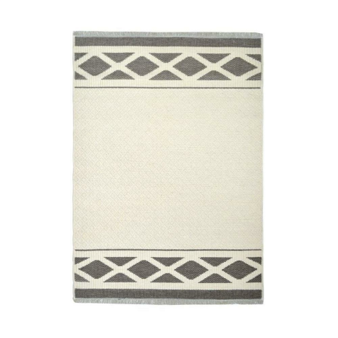 T.Concept Yün Lüks Kilim Krem Gri 150 x 105 cm