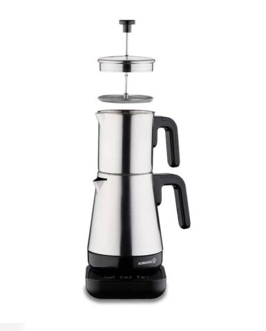 Korkmaz Moderna Elektrikli Çaydanlık Siyah Satin 1.3 lt A850