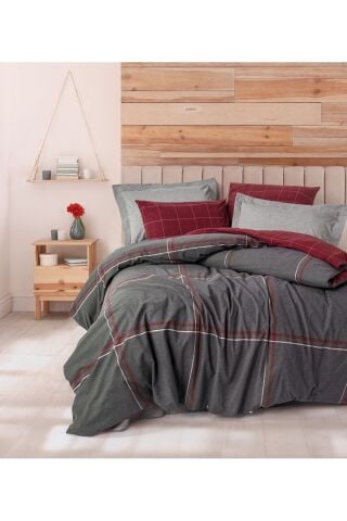 Cotton Box Warm Flanel Tek Kişilik Nevresim Takımı Sento Gri