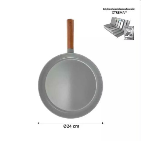Fika Alüminiyum Neoflam Döküm Tava Gri 24 cm