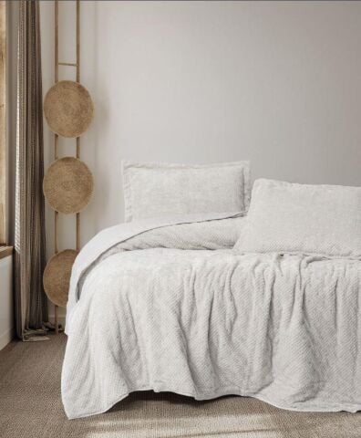 Cotton Box Softnest Çift Kişilik Yatak Örtüsü Boleta Taş