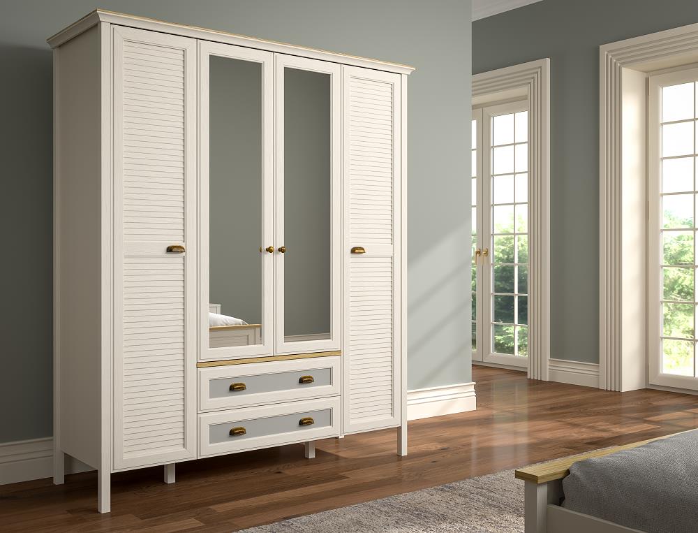 Misto Gardrop 4 Kapaklı 160*196 FRN-21001( ANTALYA MERKEZ İÇİN TESLİMAT )