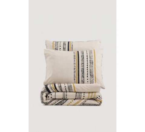 Cotton Box Ethnic Elvira Complete Set Tek Kişilik Nevresim Takımı Siyah