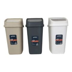Gondol Vinto Kapaklı Çöp Kovası, Plastik 10 Lt Kombin Renkli