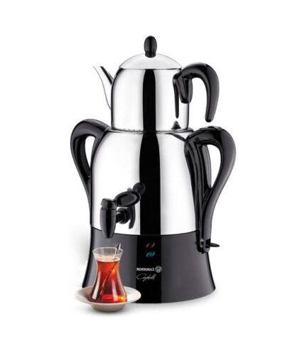 Korkmaz Çaykolik Siyah Paslanmaz Demlik A341-15