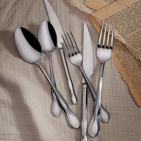 Korkmaz Silva 24 Parça Çatal Kaşık Bıçak Seti A2531