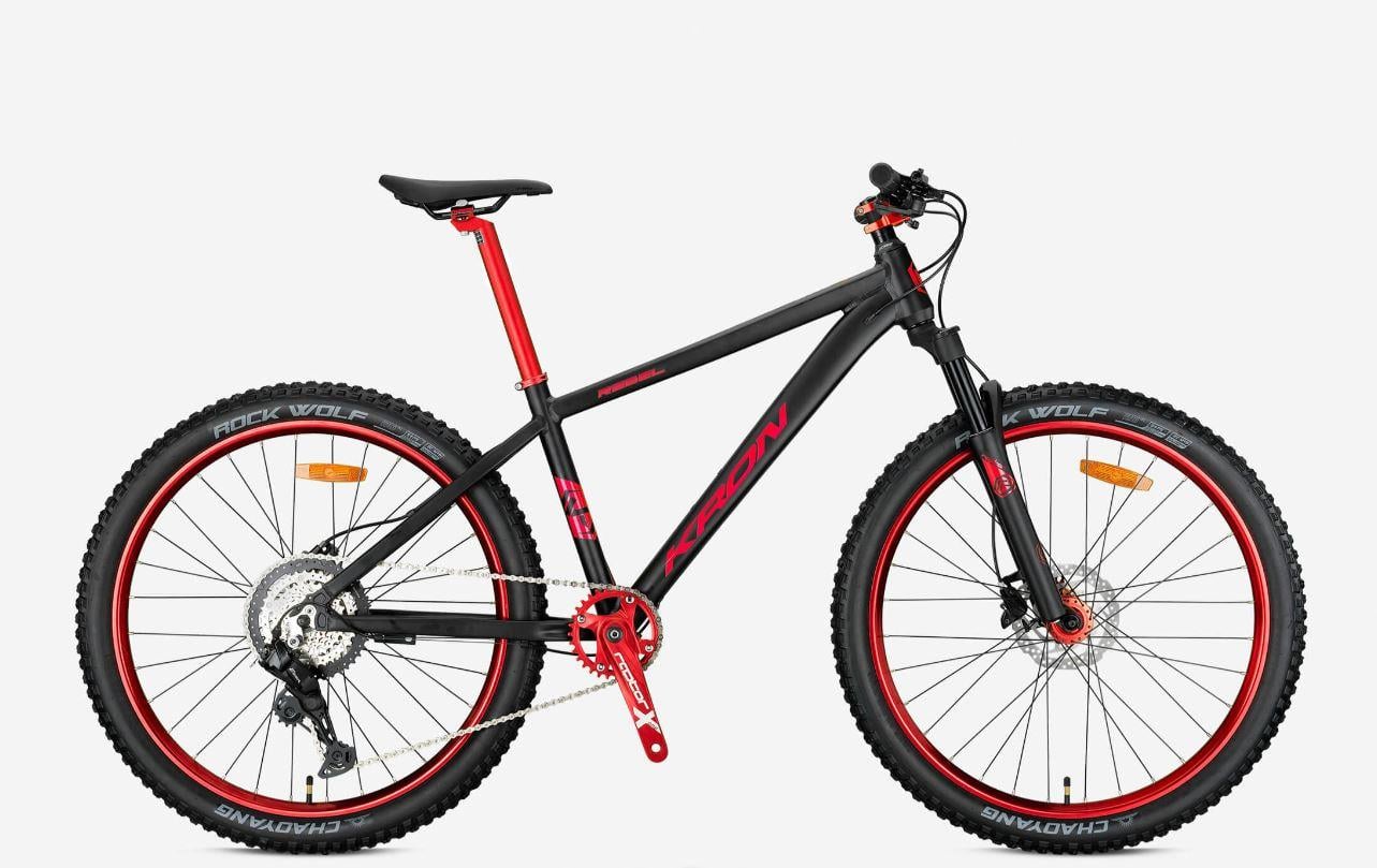 Kron Rebel 27.5 Jant 16.5K 8 Vites H.Disk Fren Dağ Bisikleti M.Siyah Kırmızı