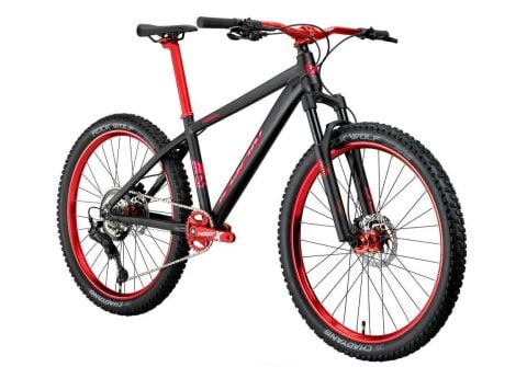 Kron Rebel 27.5 Jant 16.5K 8 Vites H.Disk Fren Dağ Bisikleti M.Siyah Kırmızı