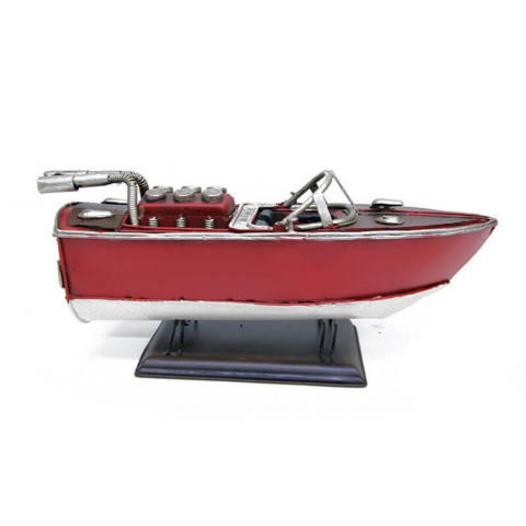 T.Concept Dekoratif Dayanıklı Metal Hız Botu Kırmızı Renk C0947