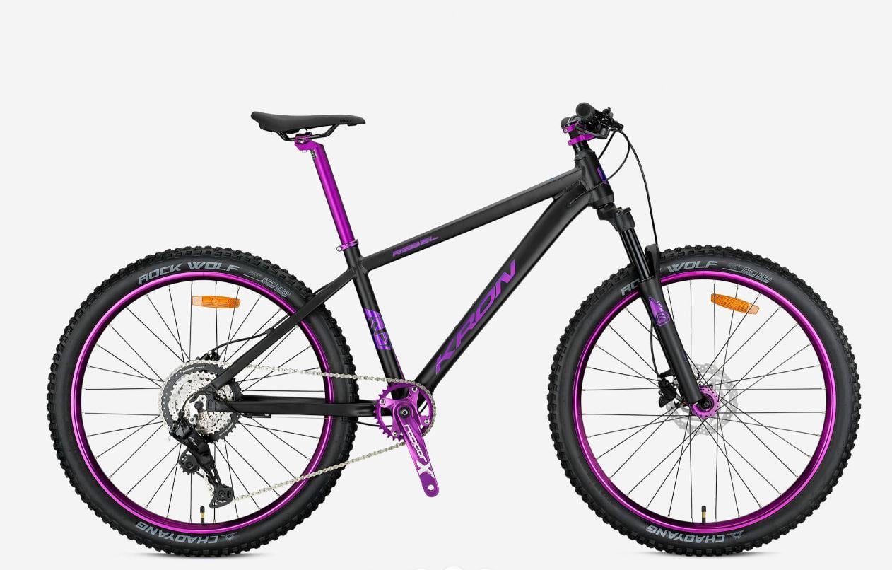 Kron Rebel 27.5 Jant 16.5K 8 Vites H.Disk Fren Dağ Bisikleti M.Siyah Mor