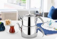 Polo Chef Hüsnü Ala Çelik Mini Çaydanlık