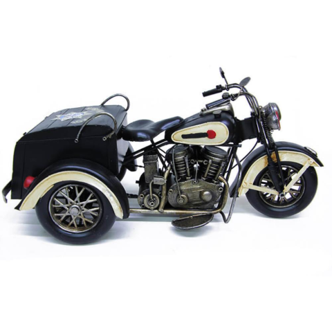 T.Concept Dekoratif Dayanıklı Metal Motorsiklet Siyah Renk C0956