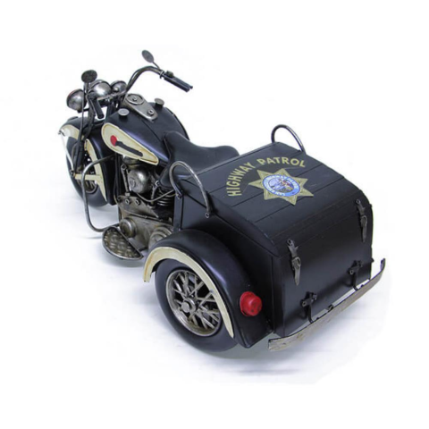 T.Concept Dekoratif Dayanıklı Metal Motorsiklet Siyah Renk C0956