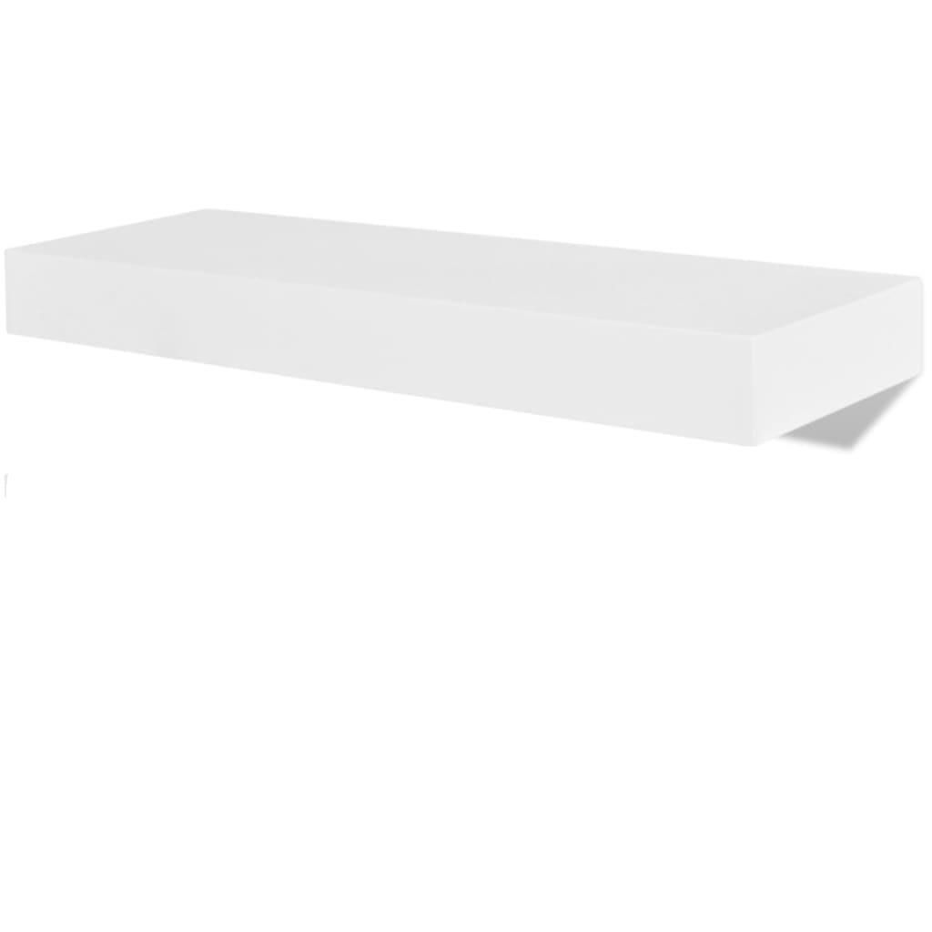 T.Concept Dekoratif, Oval Duvar Köşe Rafı Beyaz 60 Cm