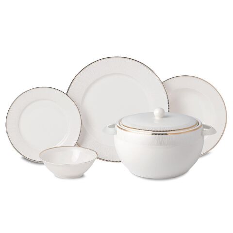Korkmaz A8373 Perla Yuvarlak 60 Parça Yemek Takımı