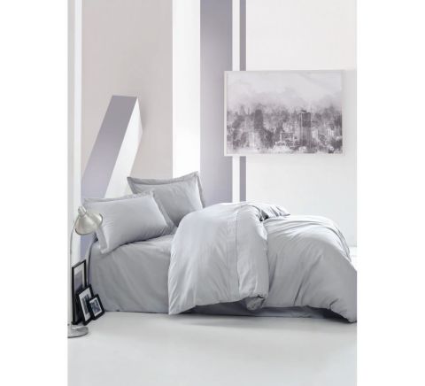 Cotton Box Elegant Saten Tek Kişilik Nevresim Takımı Gri