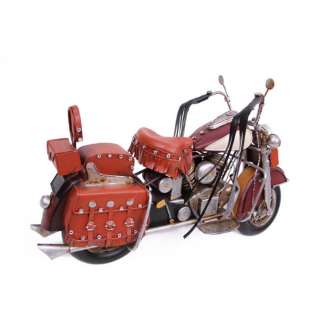 T.Concept Dekoratif Dayanıklı Metal Süslü Motorsiklet Kırmızı Renk 1210E-3256